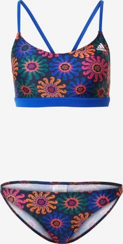 Adidas Sportswear Grote Cups Bustier Sportbikini Dames Indigo