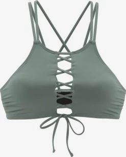 Bench Bikini Tops High Neck Bikinitop Perfect Dames Olijfgroen