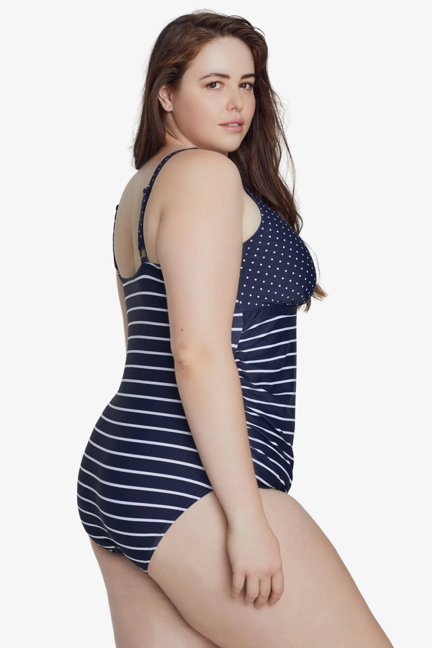 Ulla Popken Grote Cups Badpak Dames Marine 6 Ulla Popken Grote Cups Badpak Dames Marine - Afbeelding 4