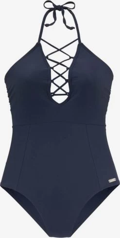 VENICE BEACH Halter Badpakken Triangel Badpak Dames Navy