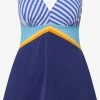 Ulla Popken Grote Cups Bustier Badpakjurk Dames Blauw Gemêleerd -Bikini Verkoop a530dd565767e472acf1c216847dfc62