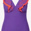 Ulla Popken Badpakken Zonder Beugel Badpak Dames Violetblauw -Bikini Verkoop a88e782ffd2acfd925db711f5a64efc8