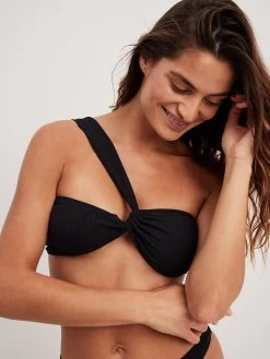 NA-KD Bandeau Bikini Tops Bandeau Bikinitop Dames Zwart