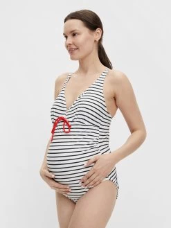 Mamalicious Grote Cups Bustier Badpak Josefine Dames Wit -Bikini Verkoop b2cbfbf980b17ad55a101e251d73f799