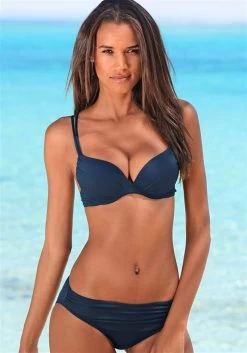 S.Oliver Push-up Bikinis Push-up Bikini Dames Blauw -Bikini Verkoop b4bcd8d2702a2d0b04b1d06c33923801