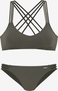Bruno Banani Bustier Bikinis Bustier Bikini Dames Olijfgroen
