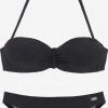 Buffalo Beugel Bikinis Bandeau Bikini Dames Zwart -Bikini Verkoop bbdc0912078dd2504563517bfb9822de