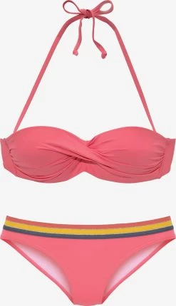 Bandeau Bikinis Bandeau Bikini Dames Koraal