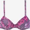 Buffalo Bikini Tops Met Beugel T-shirt Bh Bikinitop Dames Aubergine / Pink -Bikini Verkoop bd9163126be695ba9507654186cf220a