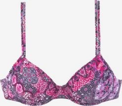 Buffalo Bikini Tops Met Beugel T-shirt Bh Bikinitop Dames Aubergine / Pink