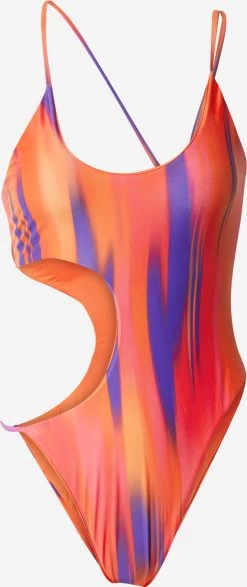 Grote Cups Bustier Badpak Dames Oranje
