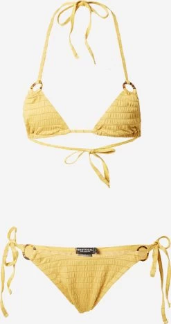 NASTY GAL Triangel Bikinis Triangel Bikini Dames Mosterd / Honing