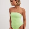 NA-KD Bandeau Badpakken Bandeau Badpak Dames Lichtgroen -Bikini Verkoop c354d8292b894e7bc688d9df8e557a5c