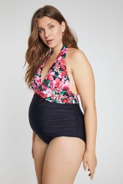 Ulla Popken Halter Badpakken Badpak Dames Gemengde Kleuren / Zwart -Bikini Verkoop c3dc913d28b8c821546c022cdd18b974