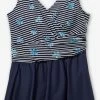 Sheego Grote Cups Triangel Badpakjurk Dames Navy / Hemelsblauw