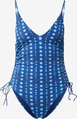 Grote Cups Triangel Badpak Dames Blauw / Lichtblauw