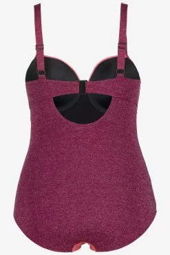 Ulla Popken Corrigerende Badpakken Shaping-badpak Dames Roze -Bikini Verkoop c6ff3dea54c9764faa45371ad52b851b
