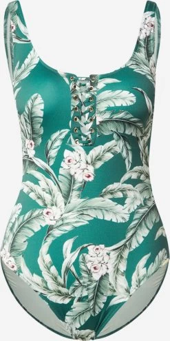 Watercult Badpakken Zonder Beugel T-shirt Bh Badpak Dames Groen