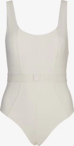 Calvin Klein Swimwear Badpakken Zonder Beugel Bustier Badpak Dames Wit