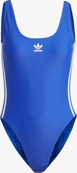 Adidas Originals Badpakken Zonder Beugel Bustier Badpak Adicolor Dames Blauw