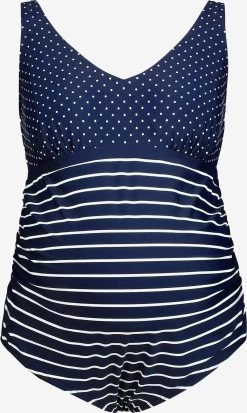 Ulla Popken Grote Cups Badpak Dames Marine