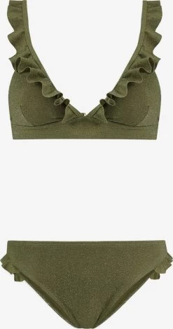 Shiwi Triangel Bikinis Triangel Bikini BOBBY Dames Kaki