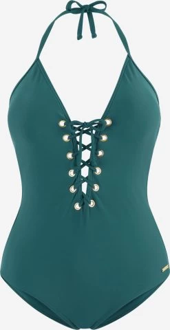 Bruno Banani Halter Badpakken Triangel Badpak Dames Groen