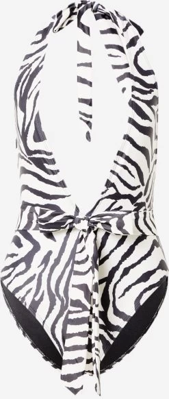 Public Desire Badpakken Zonder Beugel Bustier Badpak Dames Zwart / Wit