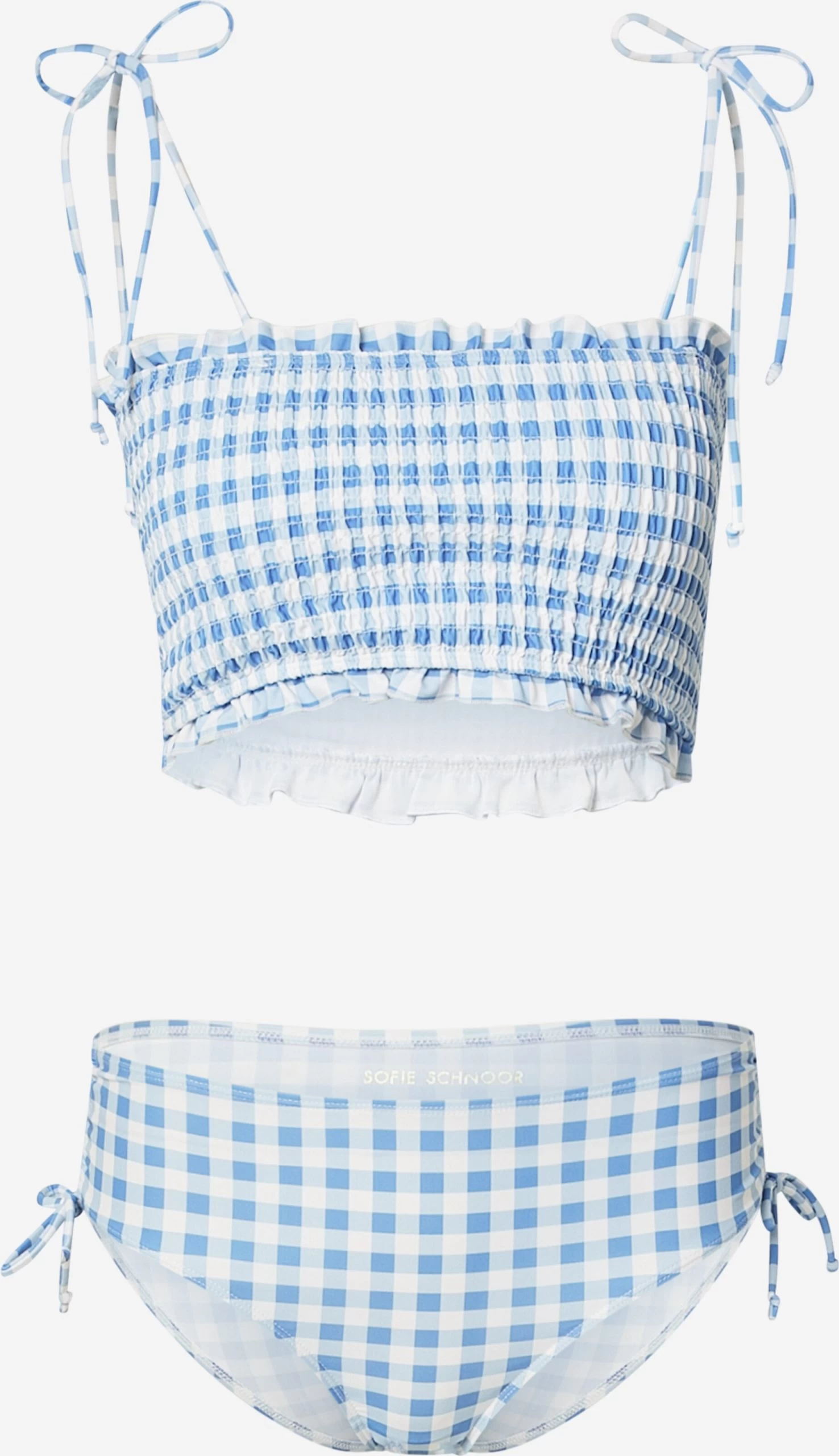 Sofie Schnoor Grote Cups Bustier Bikini Dames Lichtblauw 3 Sofie Schnoor Grote Cups Bustier Bikini Dames Lichtblauw