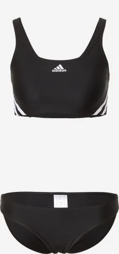 Adidas Sportswear Grote Cups Bustier Sportbikini Dames Zwart