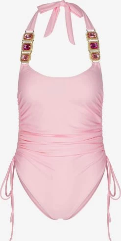 Halter Badpakken Badpak Dames Pastelroze