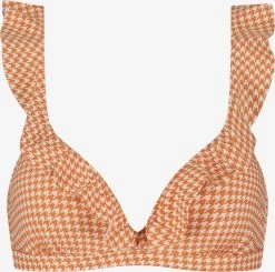 BEACHLIFE Grote Cups T-shirt Bh Bikinitop Dames Oranje