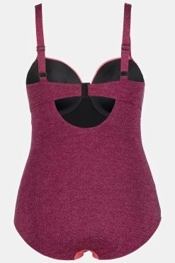 Ulla Popken Corrigerende Badpakken Shaping-badpak Dames Roze -Bikini Verkoop f28a8a2344b3bbcfaabdd0314eb0faf4