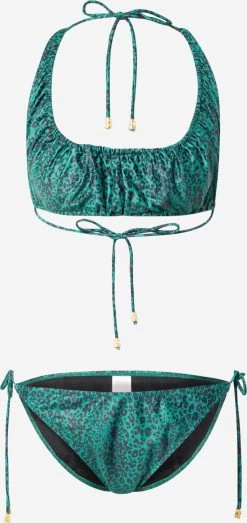 Dorothy Perkins Grote Cups Bustier Bikini Dames Groen