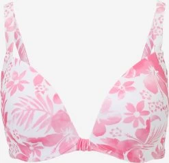 Hunkemöller Triangel Bikini Tops Triangel Bikinitop Tropical Dames Pink / Wit