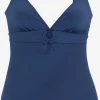 S.Oliver Badpakken Zonder Beugel Bustier Badpak Dames Blauw