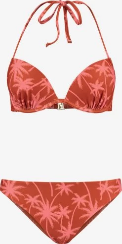 Shiwi Beugel Bikinis Push-up Bikini LUCA Dames Kastanjebruin / Lichtbruin