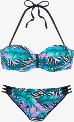 Beugel Bikinis Bandeau Bikini Dames Blauw