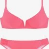 Beugel Bikinis Push-up Bikini Dames Zalm Roze