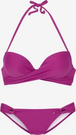 S.Oliver Beugel Bikinis Push-up Bikini Dames Fuchsia