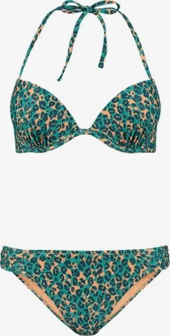 Shiwi Beugel Bikinis Push-up Bikini LUCA Dames Petrol