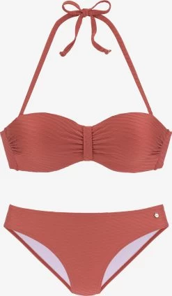 S.Oliver Beugel Bikinis Bandeau Bikini Dames Roestrood